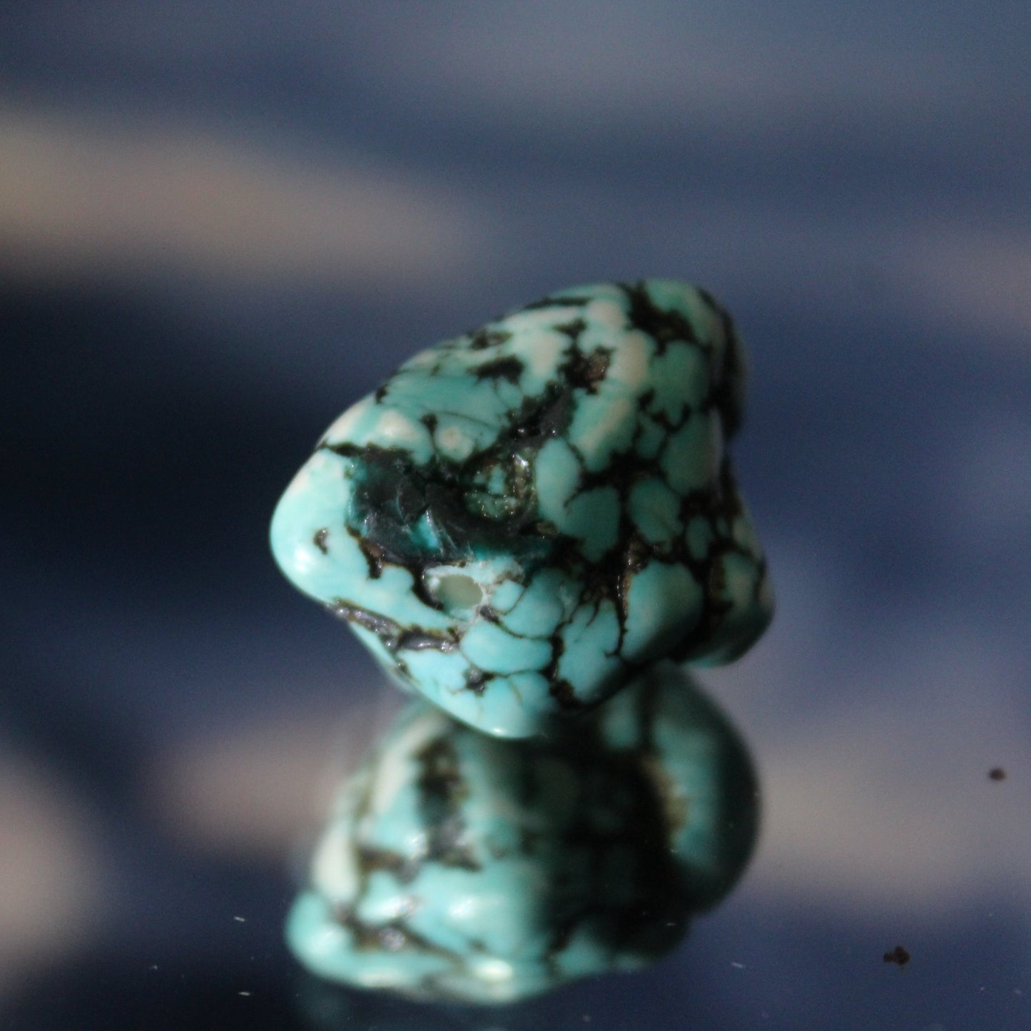 Turquoise rough stone pendant